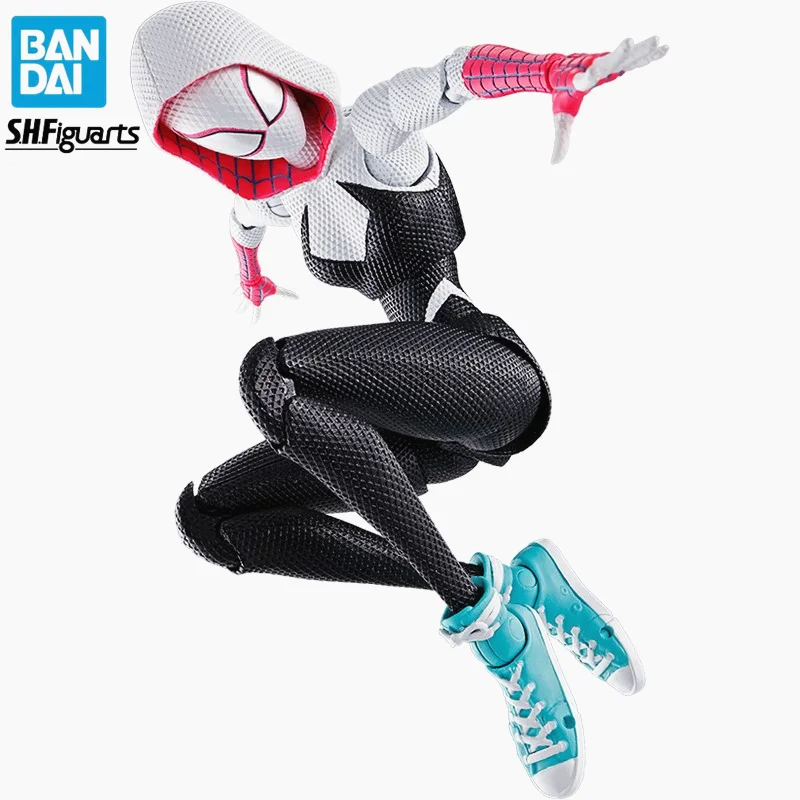 

Original Bandai SHFiguarts Spider Gwen Figurine 155mm Marvel SHF Spider-Man:Across the Spider-Verse Figure Toy PVC Gift