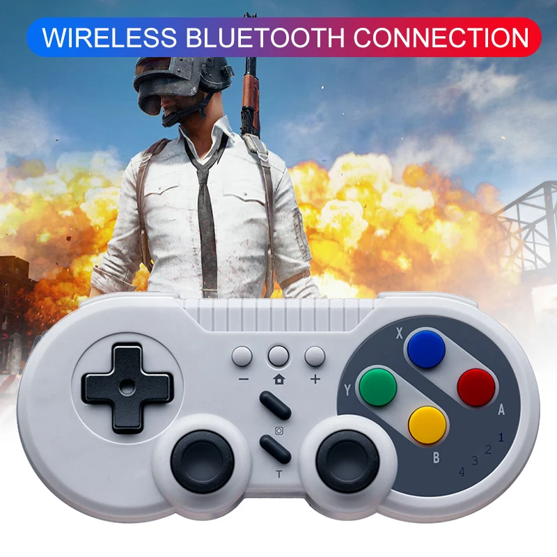 Game Controller Turbo Function 2.4g Wireless Gamepad Wireless Handle Dual Rocker Gamepad Sn30 For Snes For Classic images - 6
