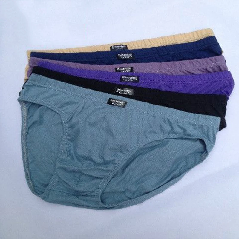 Men's Waist Triangle Cotton Young Men's Underwear Loose Breathable Cotton Shorts Men's Underwear