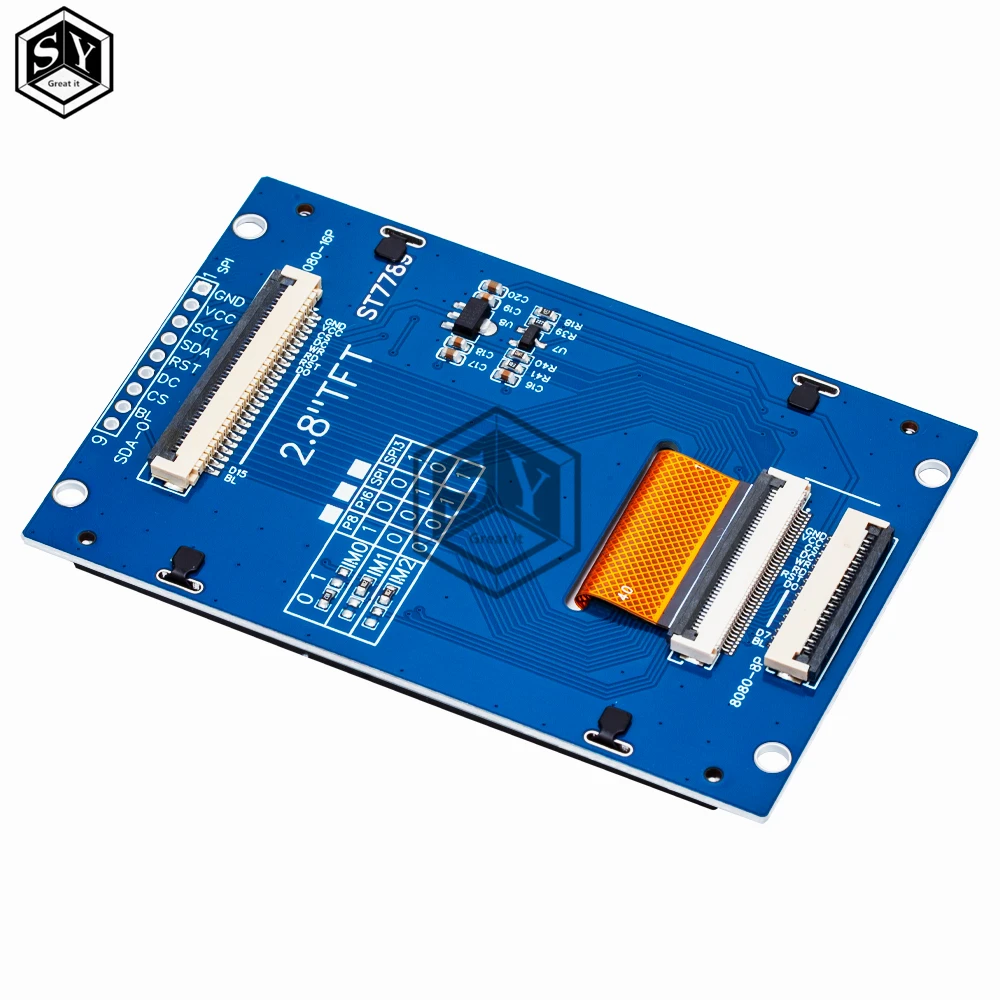 2 4/2 8/3 3 дюйма 240x320 320x480 SPI 4 &quotTFT модуль последовательного порта 5 В/3 В адаптер