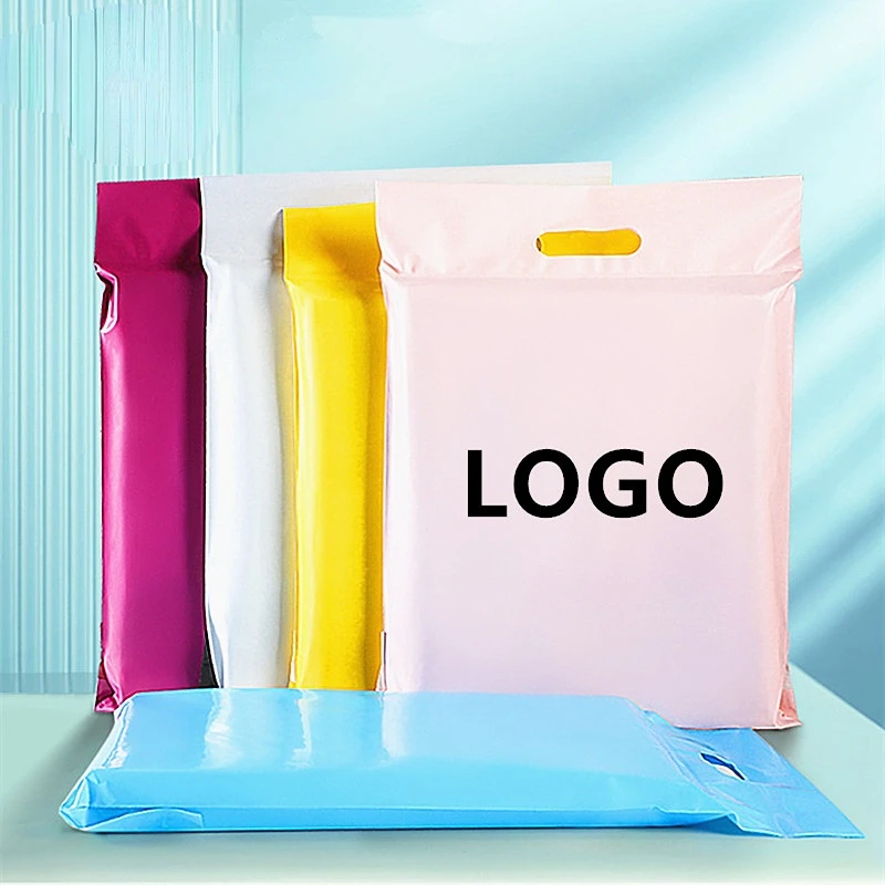 

50 шт портативный фиолетовый/белый/розовый тотализатор Экспресс-пакеты для курьерской доставки самоклеящийся Плотный Полиэтиленовый конверт-футболка Подарочный почтовый пакет
