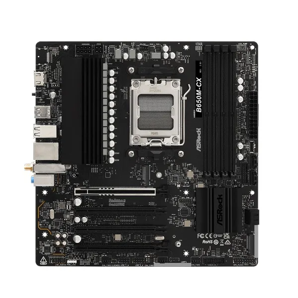 Фото Материнская плата Micro ATX B650 для настольных ПК, сокет AM5, DDR5, с Wi-Fi, для игр и офисной работы, поддерживает процессоры Ryzen 9600X 9700X. №3