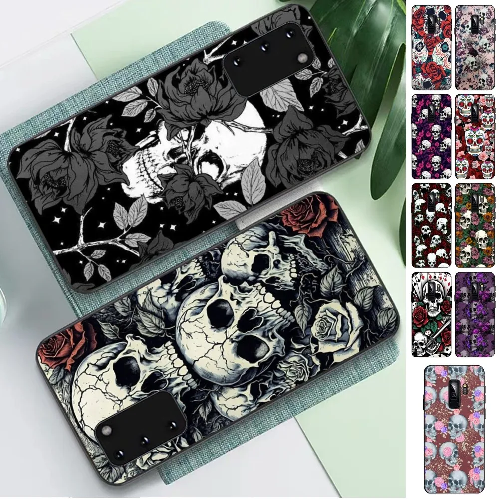 Чехол для телефона с узором жуткого черепа Samsung S 9 10 20 21 22 23 30 24 Plus Lite Ultra FE S10 Fundas
