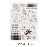 new arrival leaves clear stamps for diy scrapbooking crafts stencil fairy rubber stamps card make photo album decoration
