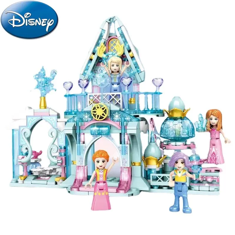 

Disney building blocks Anna Aisha Shirley, Leah Snow Castle Dream Castle Snow Hut Building Building Block model
