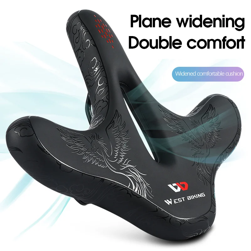 

BIKING Widen Ergonomic Bicycle Saddle Breathable Shockproof Cycling Seat Comfortable Cushion Pad MTB Saddle Bike Accessorie