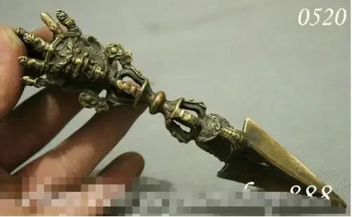 Тибетский буддизм Махакала Хаягriva Статуя Будды Фурба Держатель кинжала FaQi