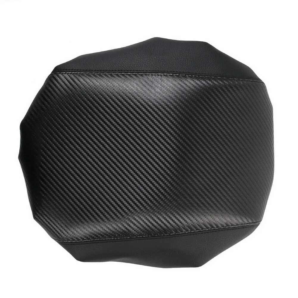 

Carbon Armrest Cover Cover Faux Leather Armrest Black Car For Ford Explorer 2011-19 Grain Parts Protector Accessory