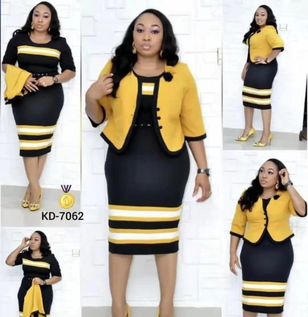 

2XL-6XL African Dresses for Women Autumn African Women Printing Polyester Plus Size Dress with Coat African Clothes Women