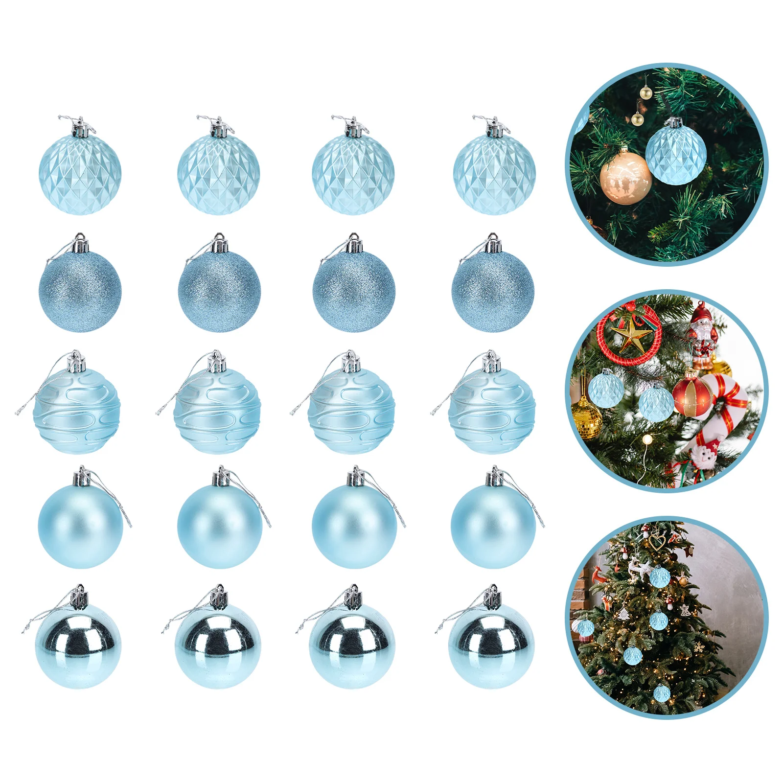 

24Pcs Christmas Baubles Christmas Decorations Christmas Decor Supplies