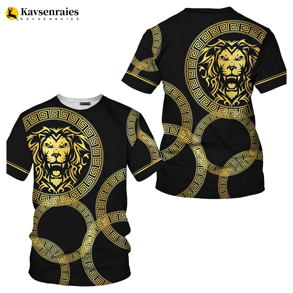 

Lion Head 3D T-shirt Men Harajuku Streetwear Oversized Tshirt Unisex Summer Fashion Casual Breathable O-Neck Short Sleeve Tops
