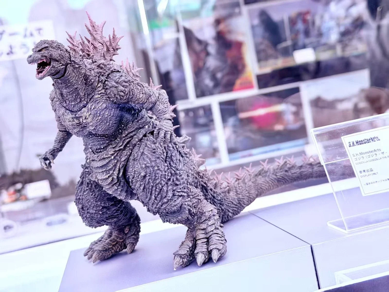 Фото В наличии оригинальная модель BANDAI S.H.MonsterArts Godzilla The Ride Great Clash, аниме-фигурка, подлинная игрушка в коробке. №1