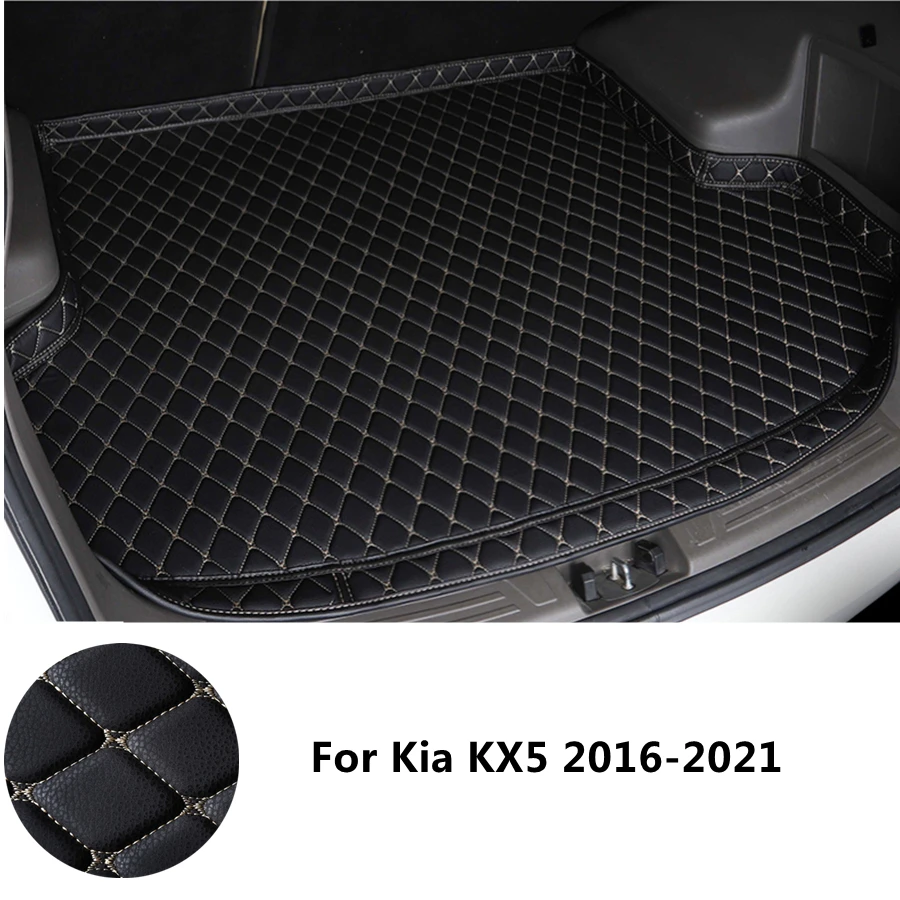 

SJ 6 Colors Car Trunk Mat Boot Tray Liner Rear Cargo Fit For KIA KX5 2016-2017-2018-2019-2020-2021 YEAR