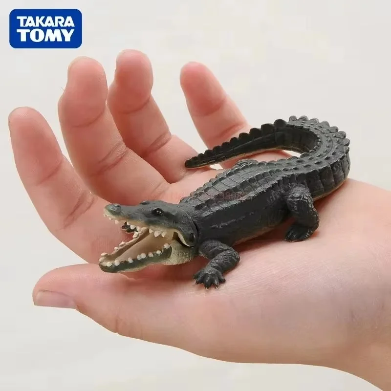 Фото Оригинальные модели диких животных Takara Tomy: тигр, крокодил, слон, лев, панда, орангутанг. Реалистичные фигурки, игрушки, подарки. №4