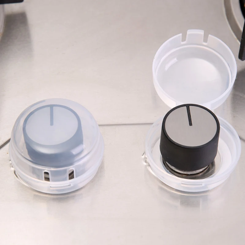 

2pcs Safety Oven Lock Lid Gas Stove Knob Covers Home Kitchen Switch Protection Tool