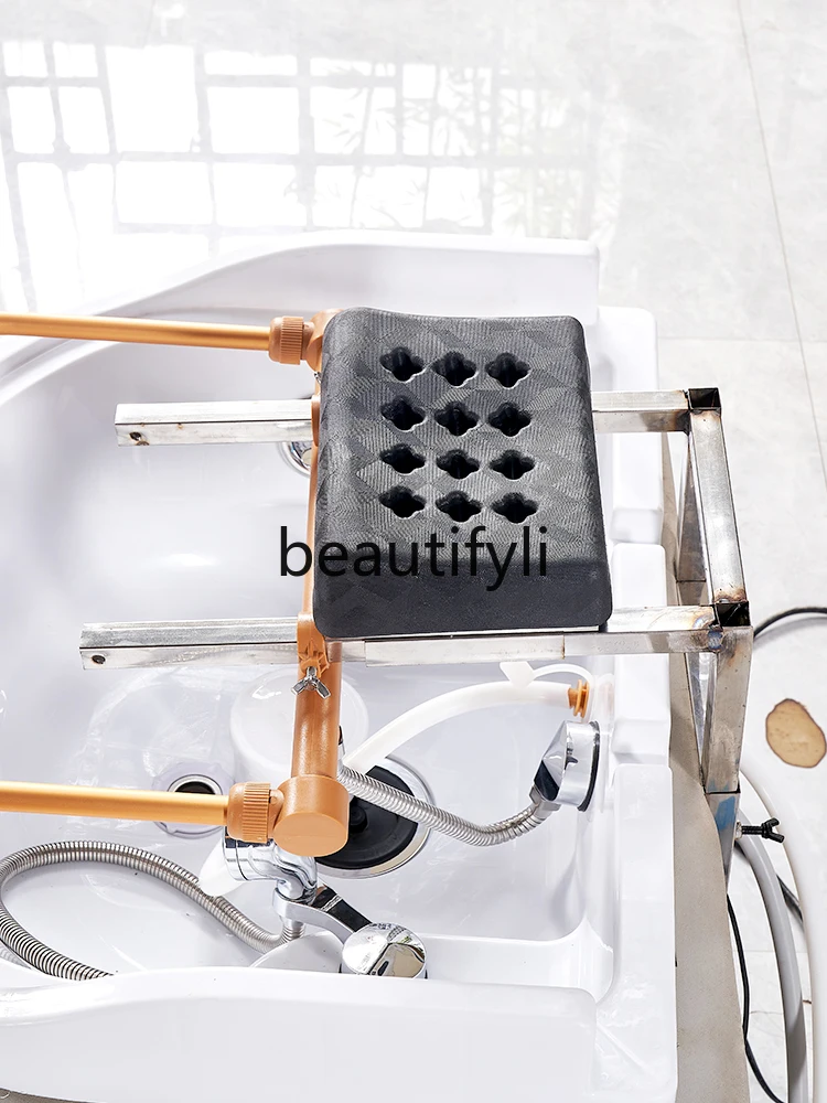 Подвижная раковина для лечения волос. Отопление с постоянной температурой.