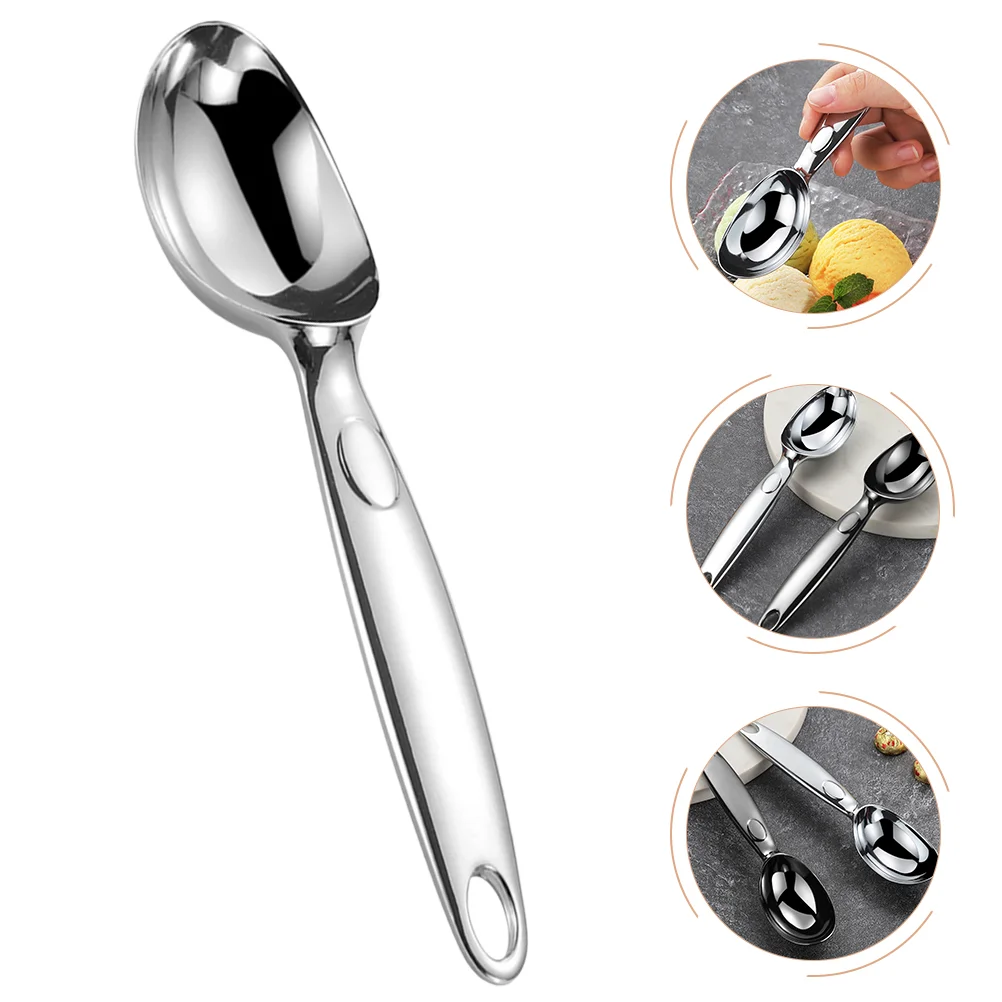 

Scoop Ice Cream Spoon Scooper Baller Fruit Metal Steel Stainless Duty Heavy Dessert Coffeewatermelon Salad Scoops Grade
