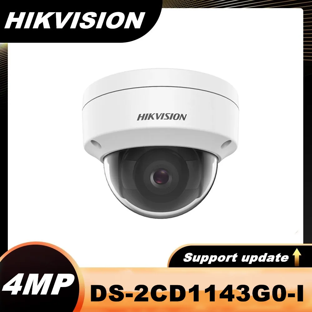 

Hikvision 4MP IP Camera Video Surveillance DS-2CD1143G0-I PoE Network Dome CCTV Cameras 30m IR Clear Night Version P2P