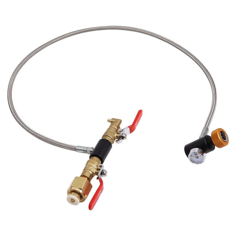 

CO2 Cylinder Refill Adapter Bottle Connector CO2 Tank Soda Maker Accessories With Hose For Filling Soda Tank