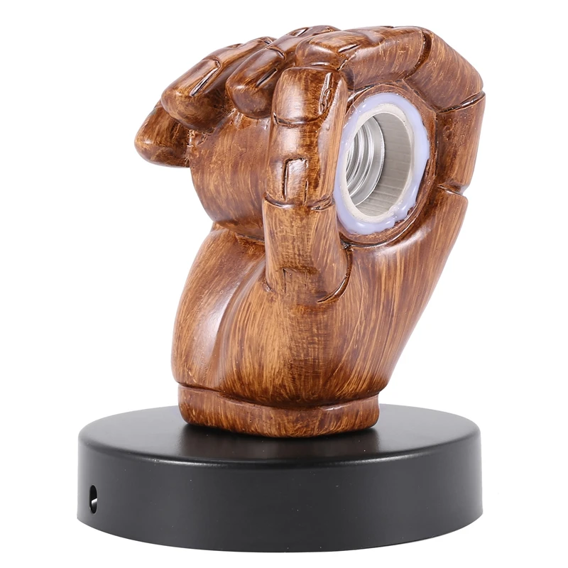 

Vintage Fist Resin Wall Lamp Loft Industrial Wind Decoration Antique Wall Lamp E27 Screw Interface