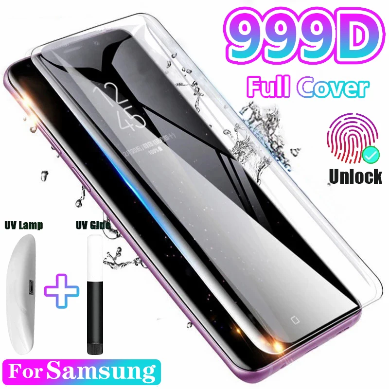 Ультразащитное закаленное стекло для Samsung S21 S22 Galaxy S20 FE S10 S8 S9 Plus Note 8 9 10 20 lite защита