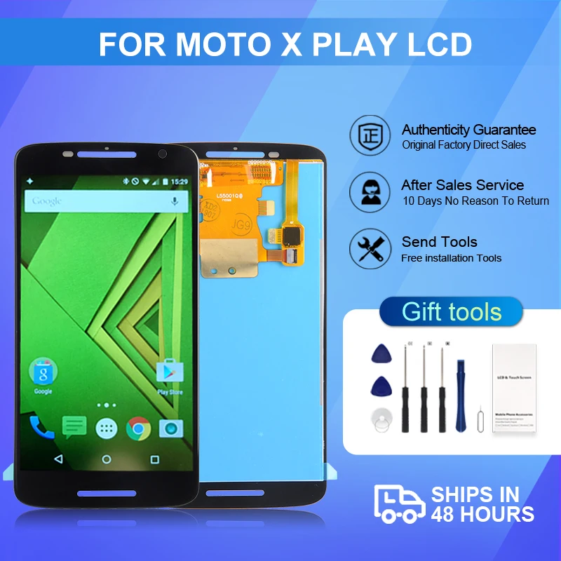 ЖК-дисплей 5,5 дюйма XT1560 для Moto X Play, сенсорная панель, дигитайзер в сборе для Motorola X3, ЖК-дисплей с рамкой, бесплатная доставка