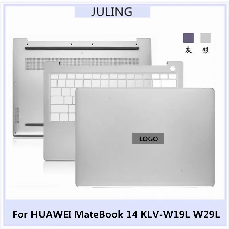 

For HUAWEI MateBook 14 KLV-W19L W29L Laptop Top Case LCD Back Top Cover/Palmrest Upper Case/Bottom Cover Case