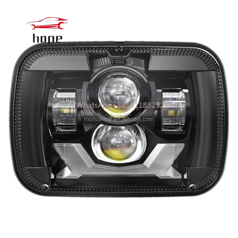 Светодиодные фары 5x7 для Ford F150 1978-1986 аксессуары F250 F350 пикапа F 150 250 350