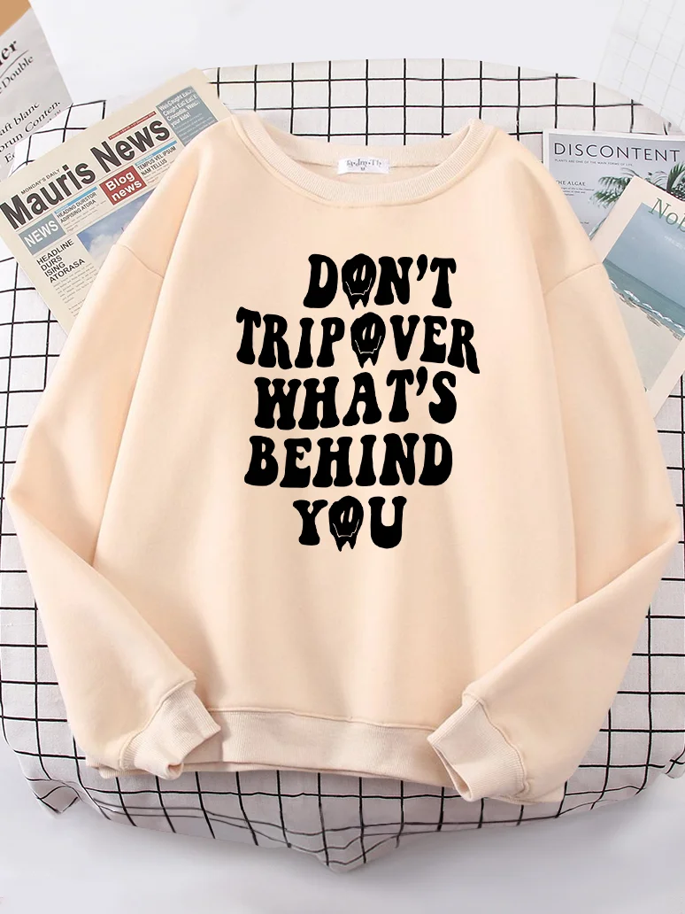 Женские толстовки с круглым вырезом модные повседневные свитшоты надписями