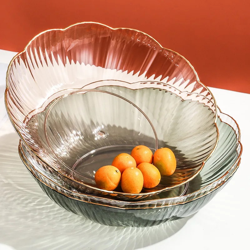 

Easy Cleaning Storage Tray Household Light Luxury Storage Basket Kitchen Dinnerware Save Space Cake Dessert Plates Ins Wind Pet
