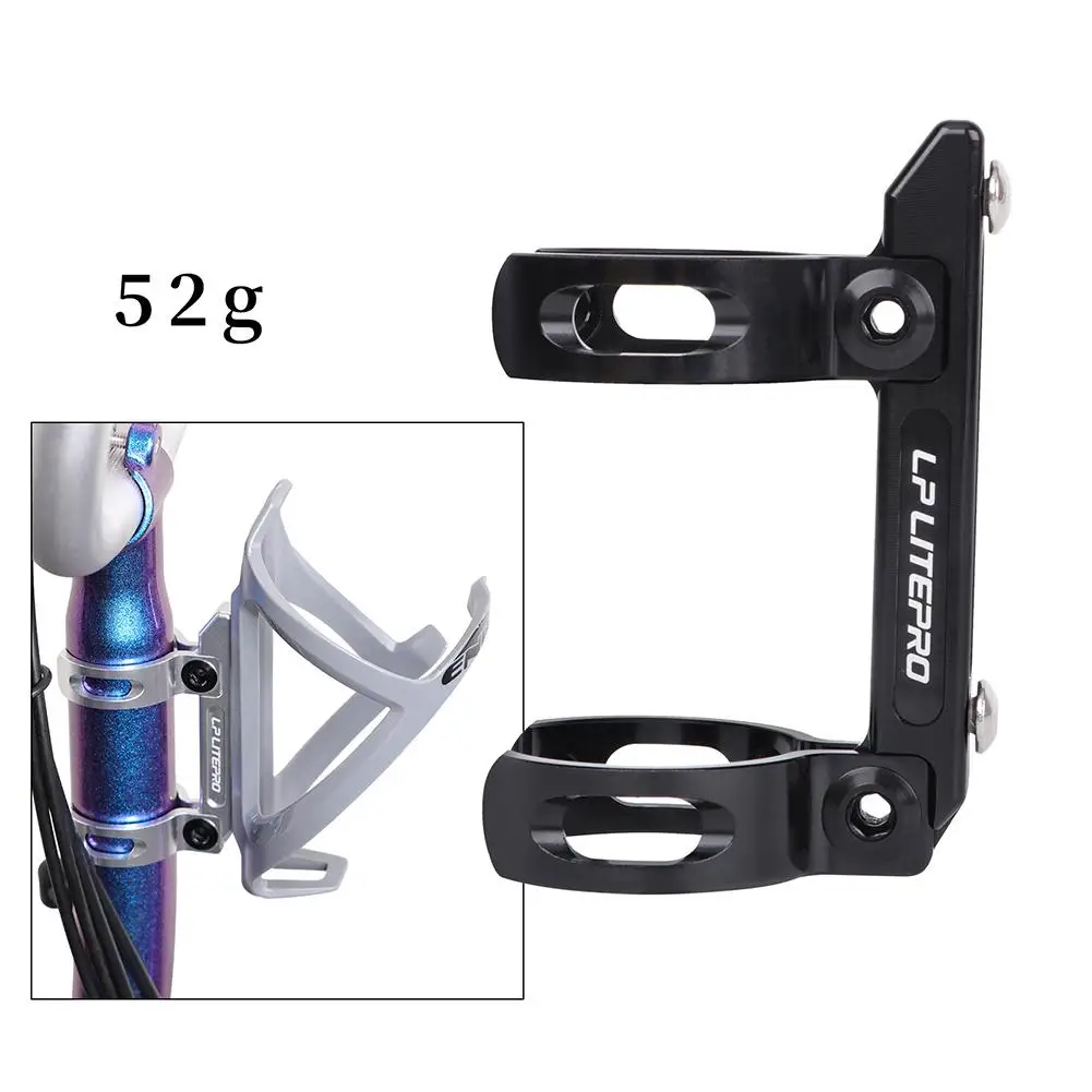 

YOUZI Litepro Folding Bike Seat Post Kettle Holder Mount 33.9mm Seatpost Compatible For Birdy Water Bottle Cage Bracket