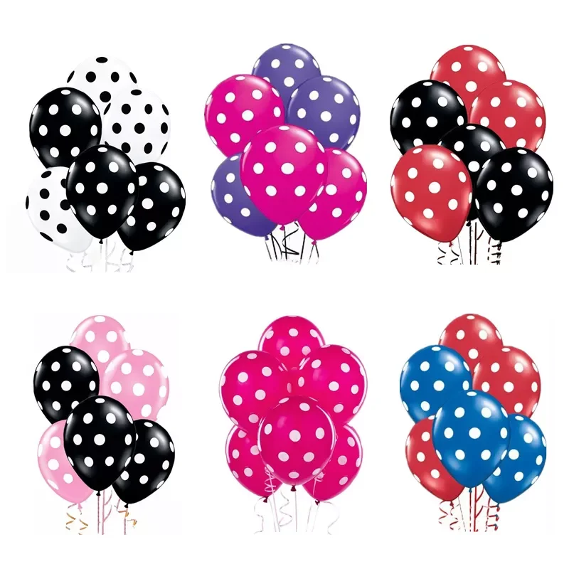 

10pcs/lot 12 Inch Polka Dot Latex Balloons boy girl birthday Party Supplies Baby Shower party decorations