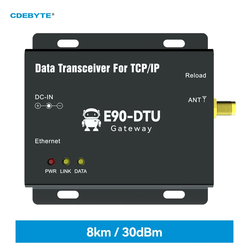 Беспроводной трансивер E90-DTU(433L30E), LoRa Ethernet, 433 МГц, 1 Вт, IoT, uhf, ДАЛЬНОБОЙНЫЙ, 433 МГц