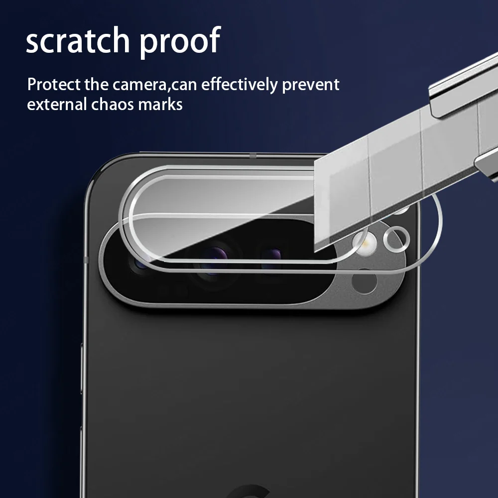 Для Google Pixel 9 Pro XL чехол 2 шт. 3D изогнутая камера закаленное стекло для фотообъектив