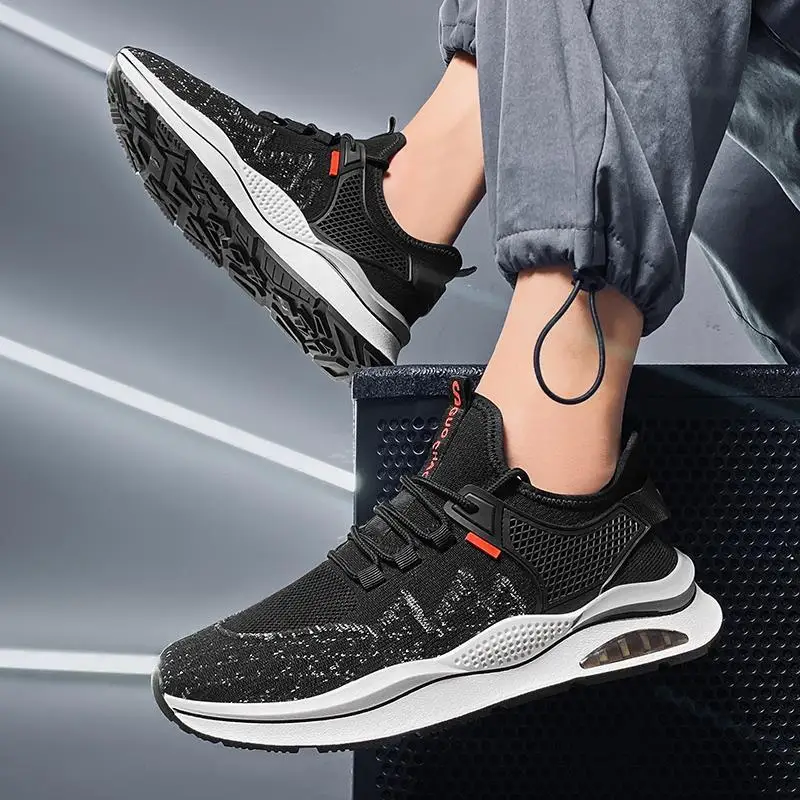 Кроссовки мужские из вулканизированного нейлона мягкая спортивная обувь для