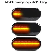 2pcs euro style smoked lens amber led side marker lights for volkswagen mk4 golf jetta bora b5b5 5 passat or beetle and gti r32
