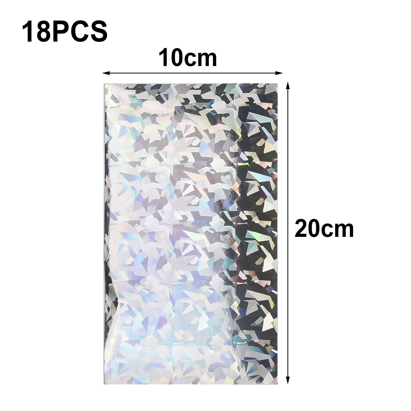 

18pcs 20x10cm Flasher/Dodger/Lure Holographic Reflective Belt Fishing Lure Tape DIY Raw Materials 6 Color Fishing Bait Tackle