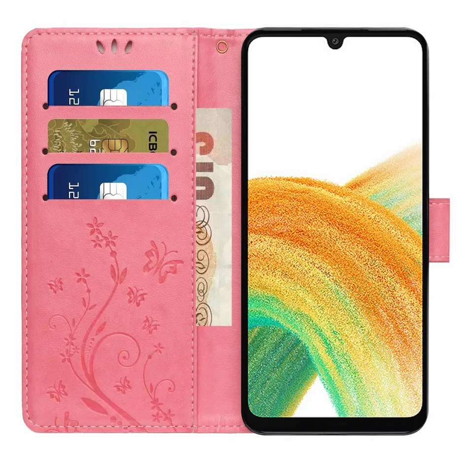 Модный простой цветной чехол для Samsung Galaxy S22 S21 S20 FE A10 A12 A20E A21S A22 A30 A32 A52S A52 A53 5G Leather