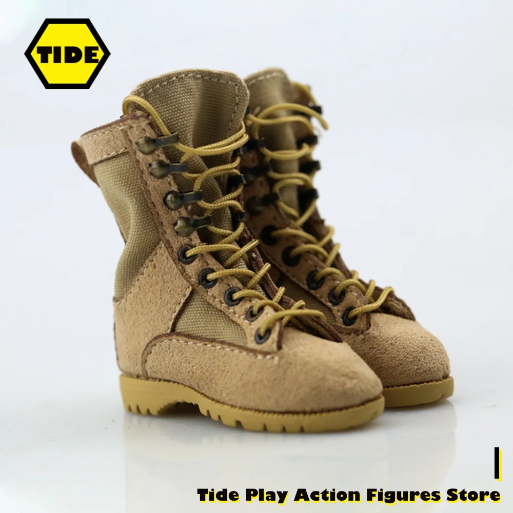 

1/6 Scale Men's Military Combat Shoes Desert War Boots High Boots Hollow Inside Boots Model for 12" Action Figure