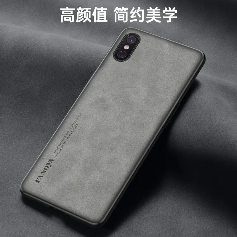 Ударопрочный чехол из искусственной кожи для Xiaomi Mi 8 Pro M1807E8A твердая задняя крышка