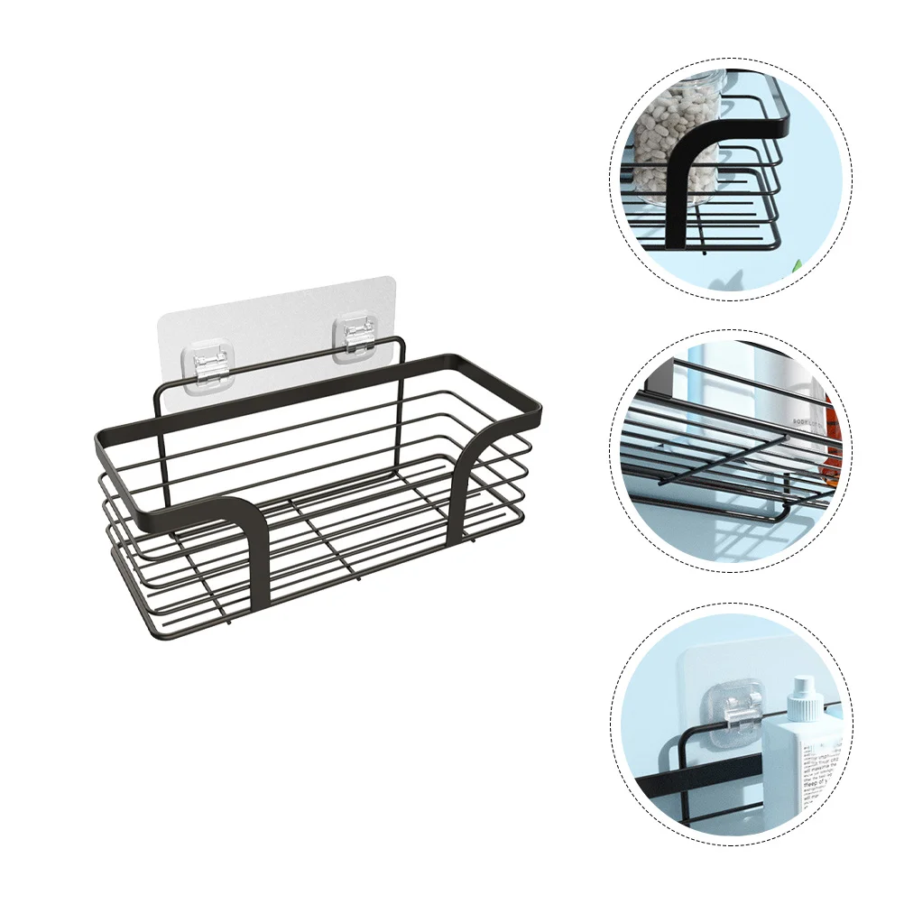 

Adhesive Bathroom Shelf Wall Mounted Organizer Rack Toiletries Storage Rack