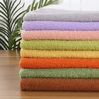 50160cm artificial teddy velvet plush fabric polyester warm coral fleece fabric for lining coat diy apparel sewing fabric