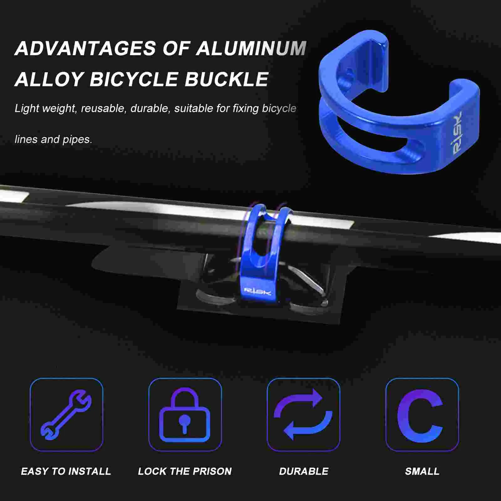 5 шт. направляющая для велосипедного троса зажим велосипедной пряжки