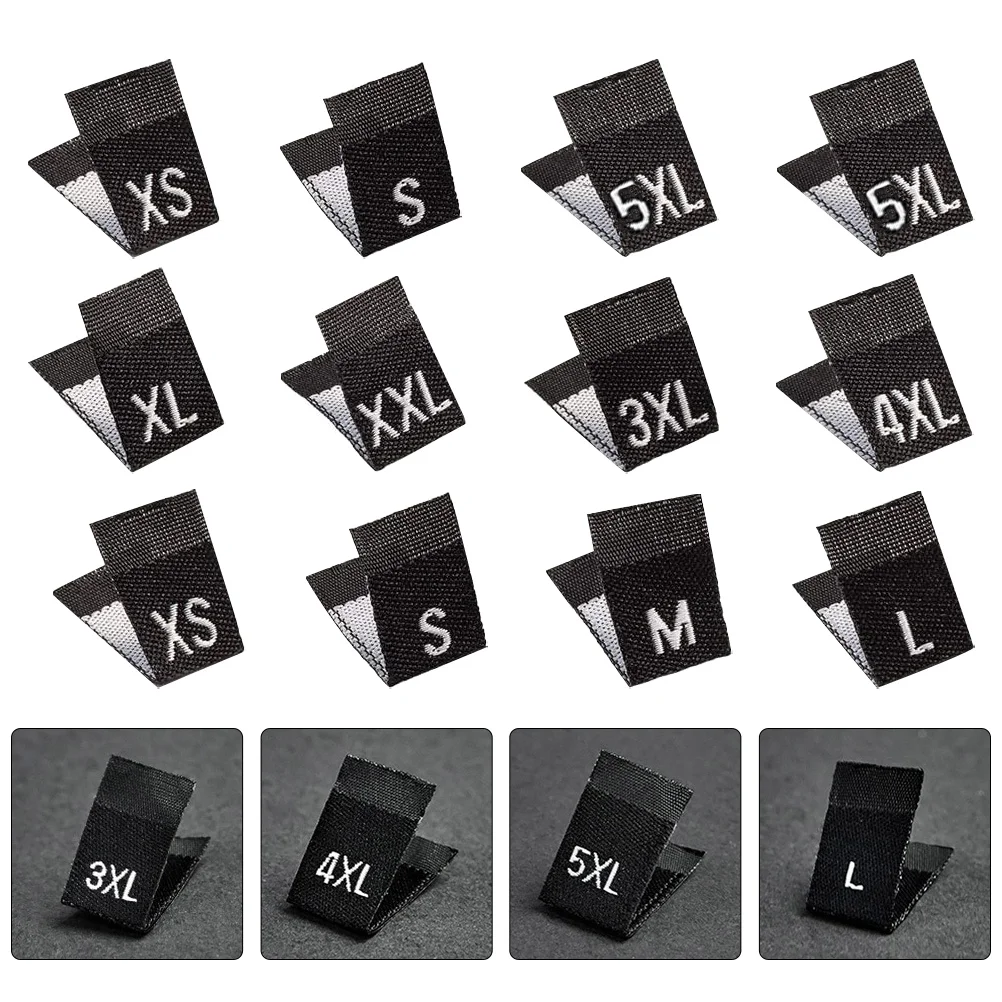 

900pcs Clothing Size Labels Polyester DIY Sewing Size Marks Sewing Size Labels Folding Size Labels for Dresses Shirts