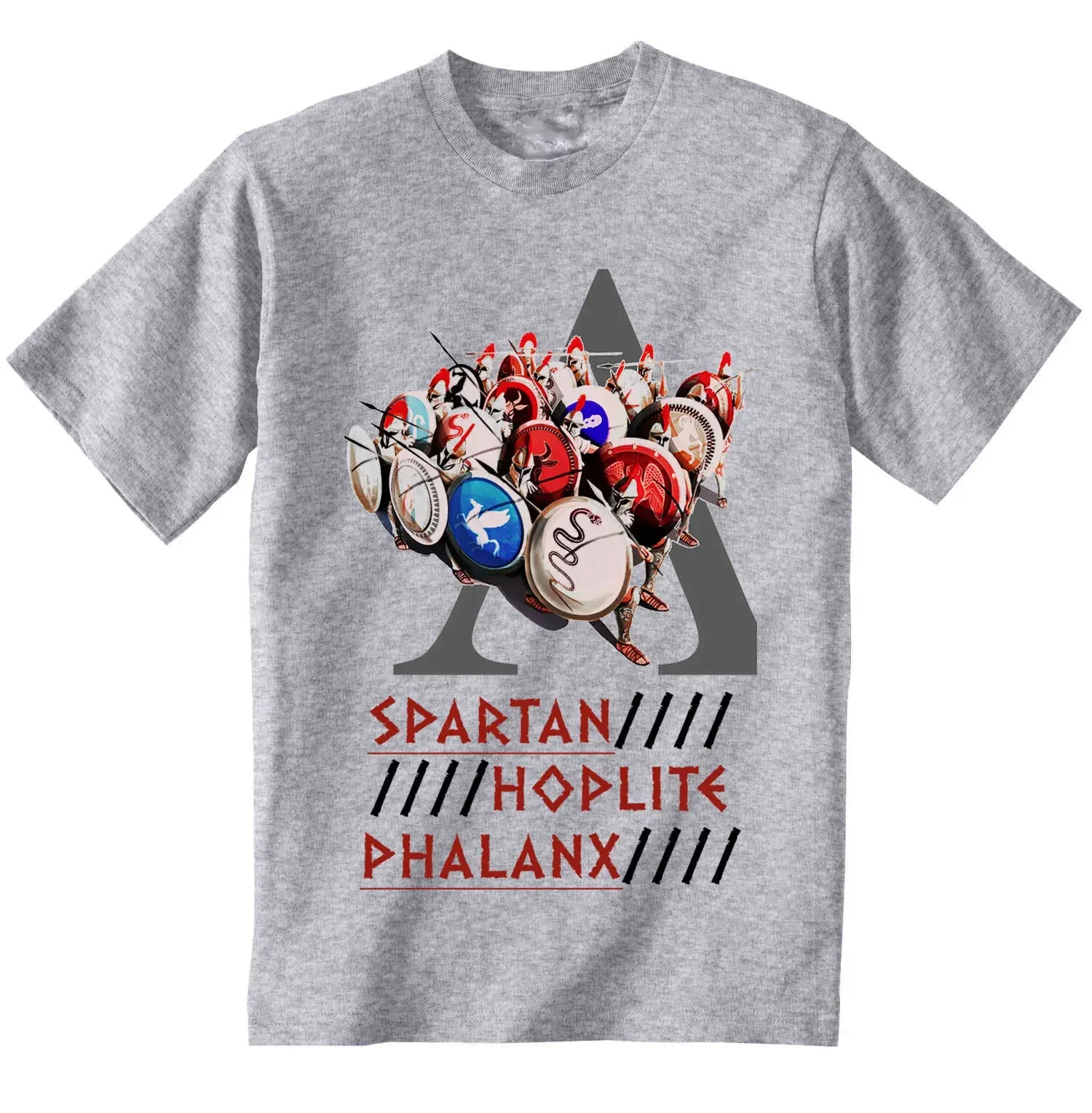Креативный дизайн Sparta Warrior Spartan Hoplite Phalanx футболка из 100% хлопка с круглым вырезом
