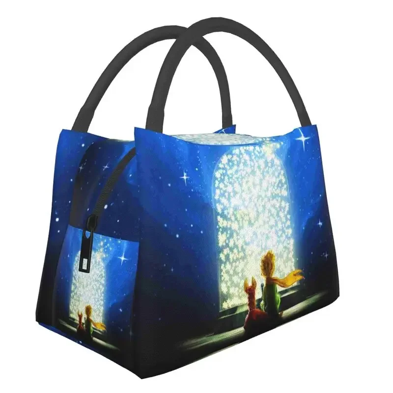 nie mały książę izolowana torba na drugie śniadanie piknik świeżym powietrzu Le Petit bajka wielokrotnego użytku termoizolacyjne pudełko