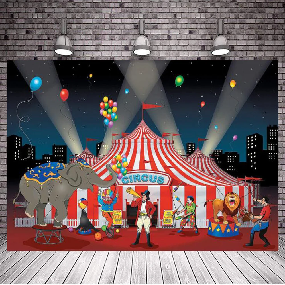 

Фон для фотосъемки цирк большой Топ Палатка баннер карнавал день рождения Декор Фон и поставки плакатов
