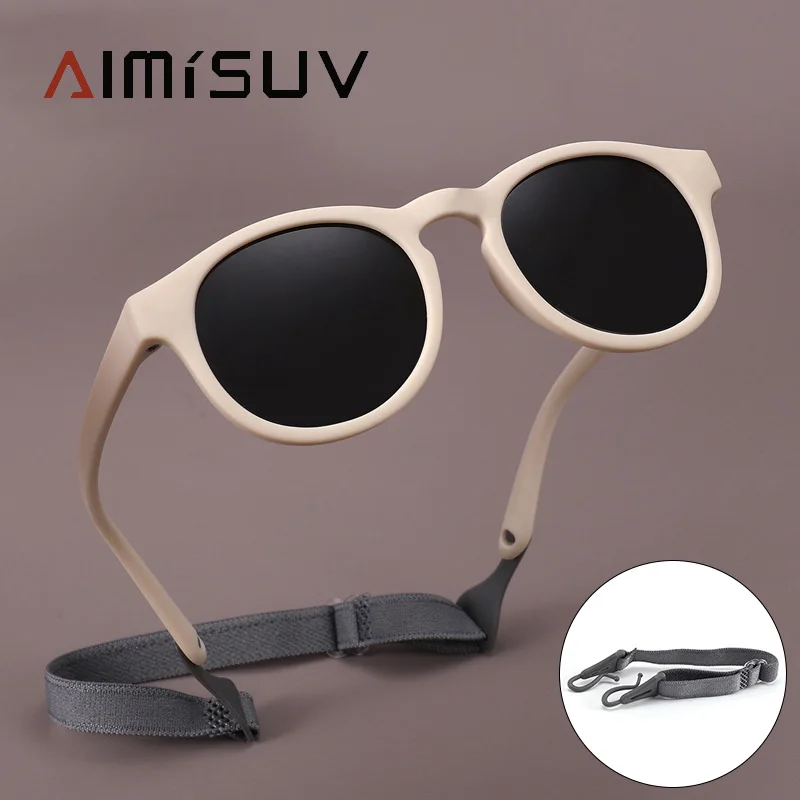 

Детские круглые поляризационные солнцезащитные очки AIMISUV с защитой UV400