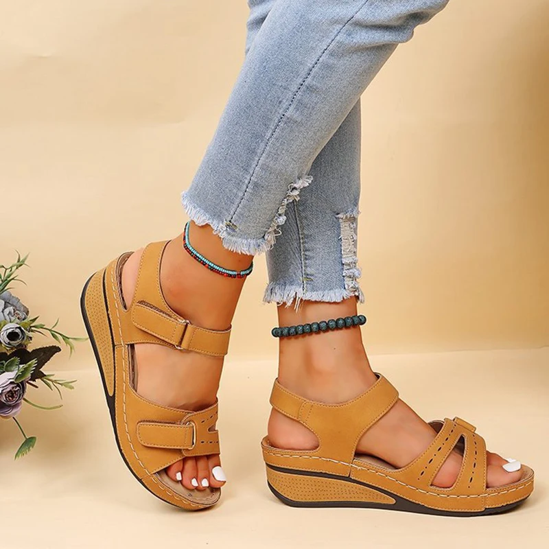 

Women Sandals Wedge Heels Sandals Summer Shoes Women Platform Sandalias Mujer Elegant Wedges Shoes For Women