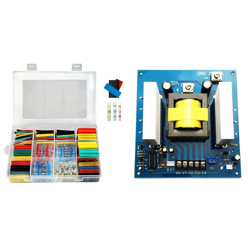 

448 шт., термоусадочные стыковые соединители для проводов, 1000 Вт, 12 В постоянного тока